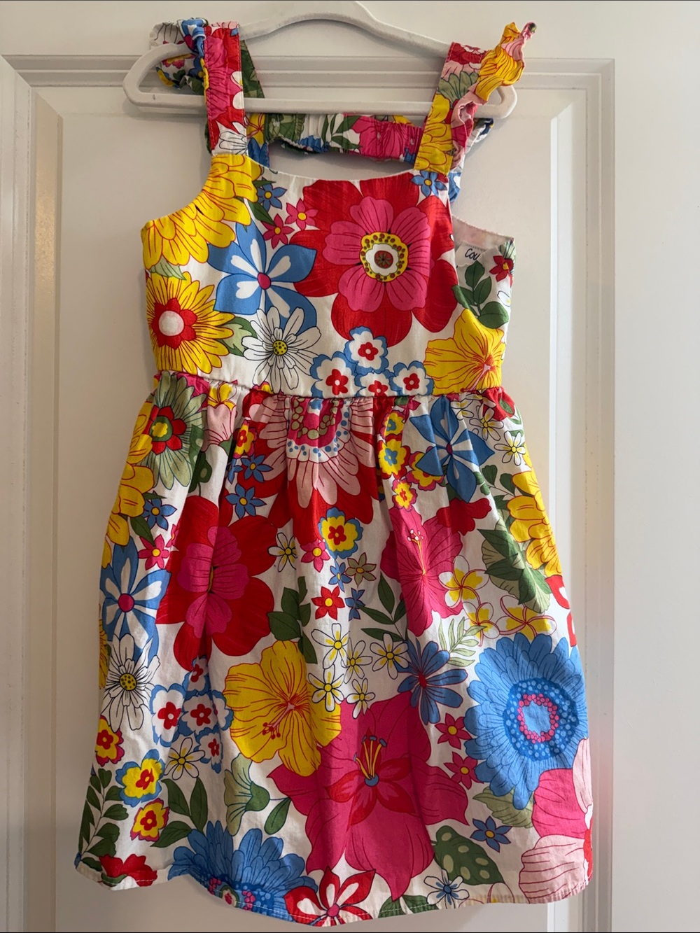 Girls' Floral Sundress in Bright Colors